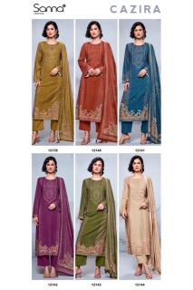 Sanna fashion cazira cotton dress material wholesalers in kanpur